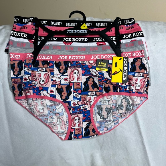 Joe Boxer Other - Joe Boxer ~ Women's Hipster Underwear Panties 5-Pair Polyester Blend (A) ~ 1x